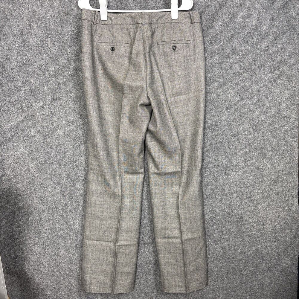 Talbots Dress Pants Womens Size 12 Gray Plaid Wool Lined Career Boardroom - Picture 2 of 12